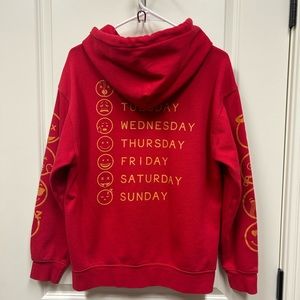 Forever 21 Red Monday-Friday Hoodie S